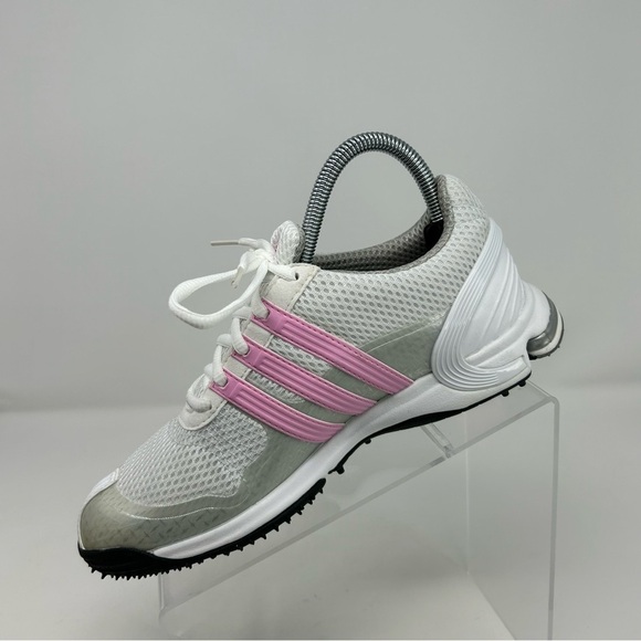 Adidas Pink, White & Gray Traxion Lite FM S Golf Shoes Size 6.5 Outdoors Summer - Picture 4 of 16